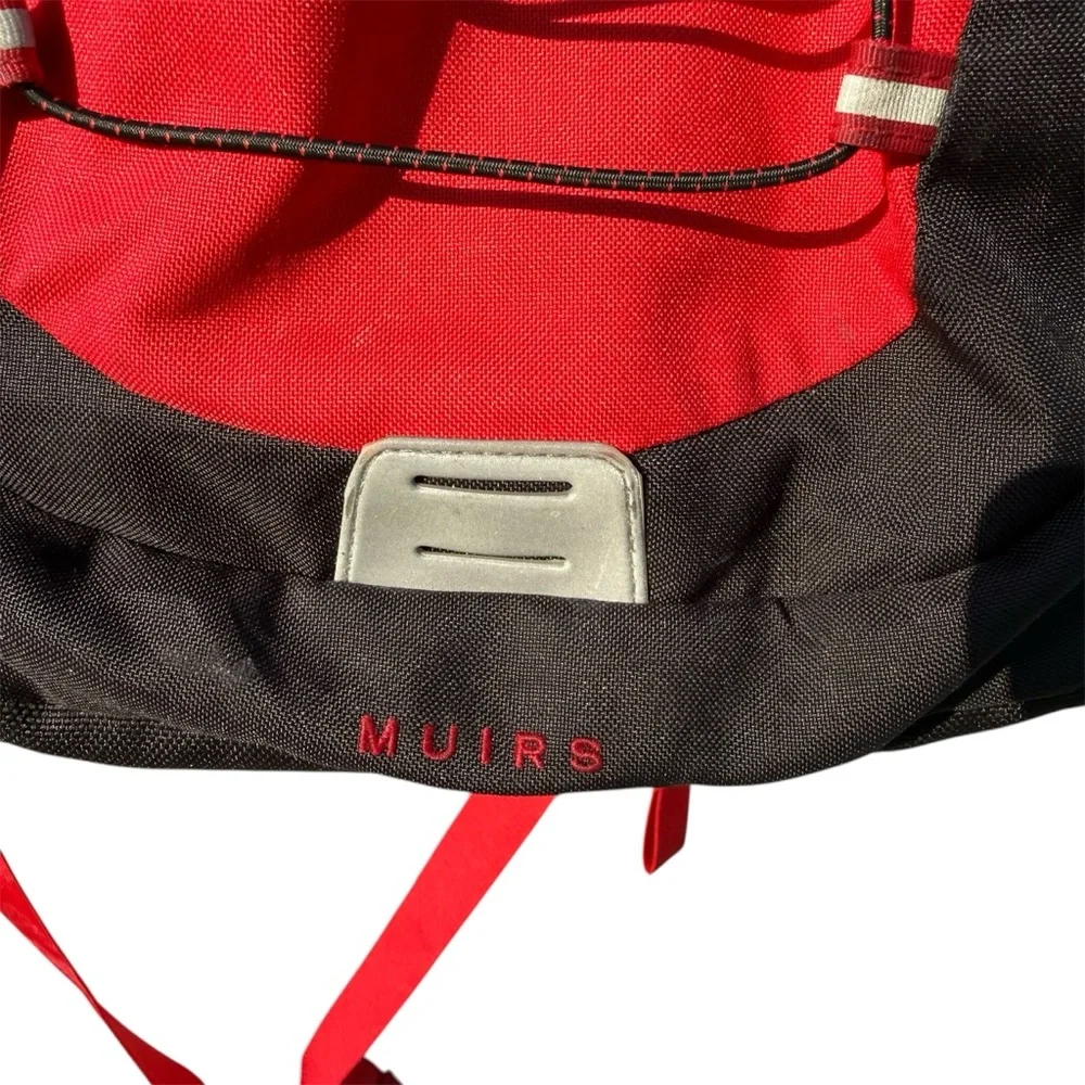 The North Face Muirs Red and Black Backpack